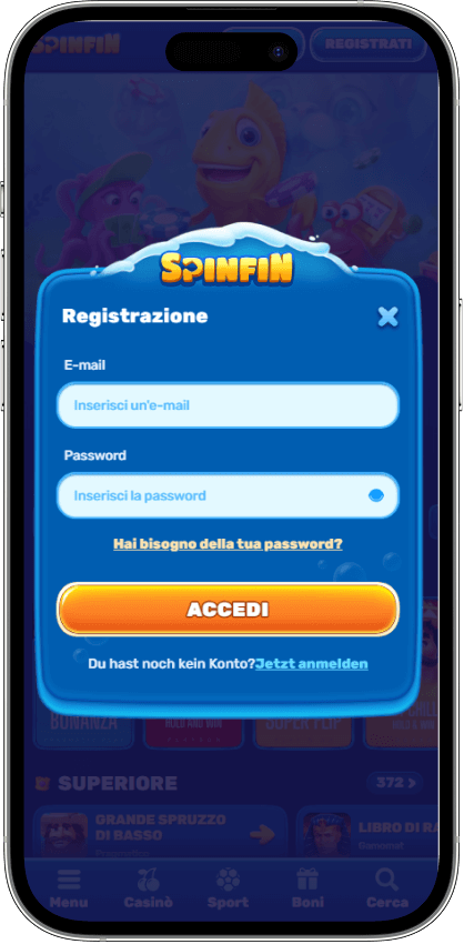 Spinfin Casino Accesso